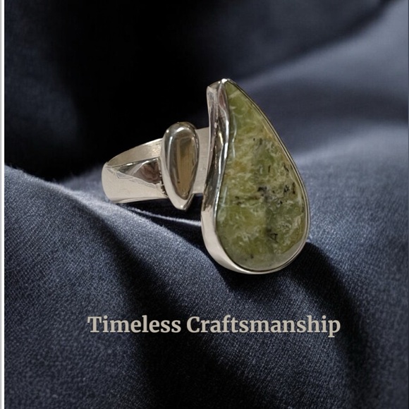 Jay King DTR 925 Sterling Opal Ring Stunning  green opal ring. - Picture 3 of 6